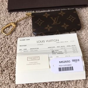 Authentic Louis Vuitton Monogram Key Pouch